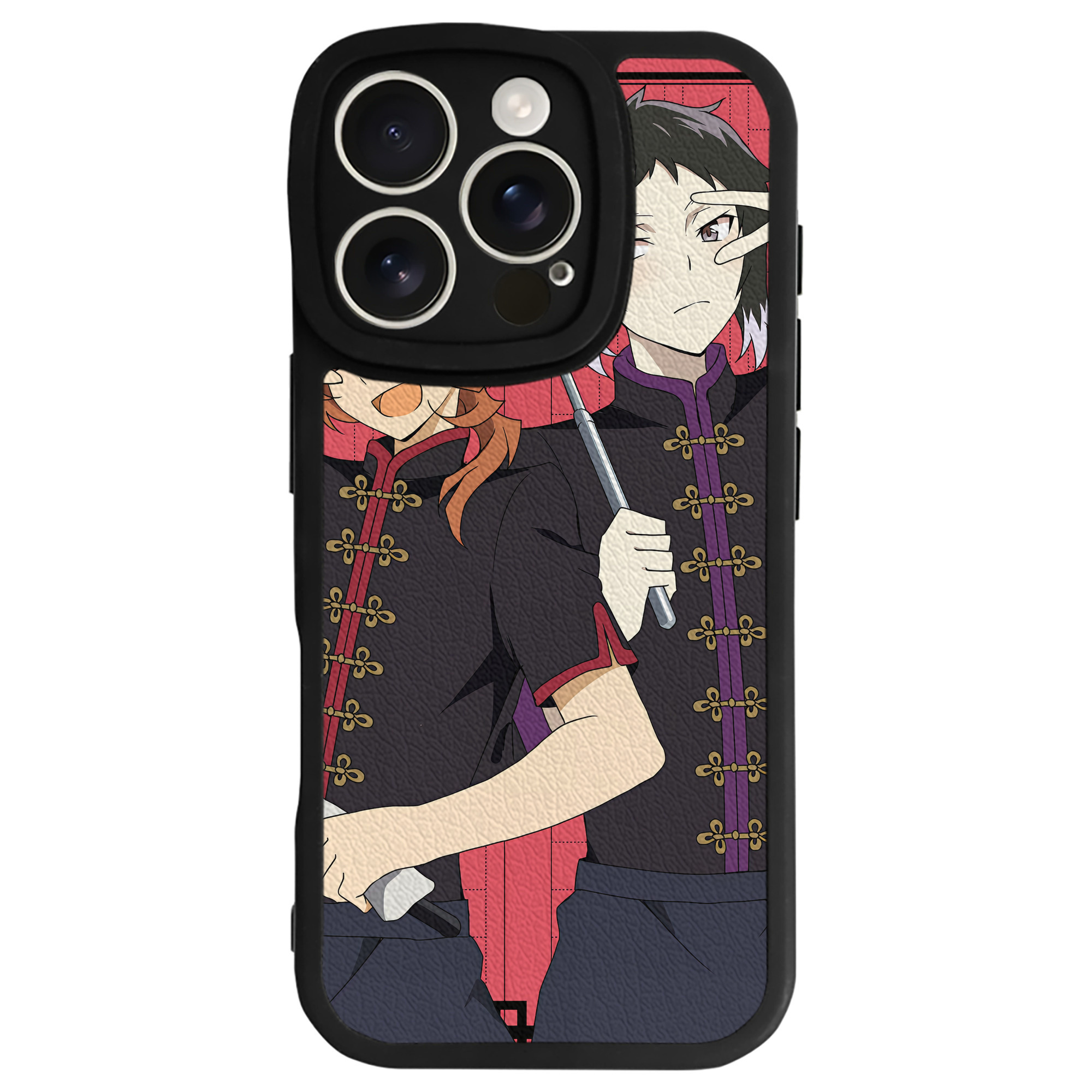 （画像用） 文豪ストレイドッグス Bungo Stray Dogs 【iPhone 16シリーズ対応】シリコンスマホケース（レザー調） 材質：シリコン
